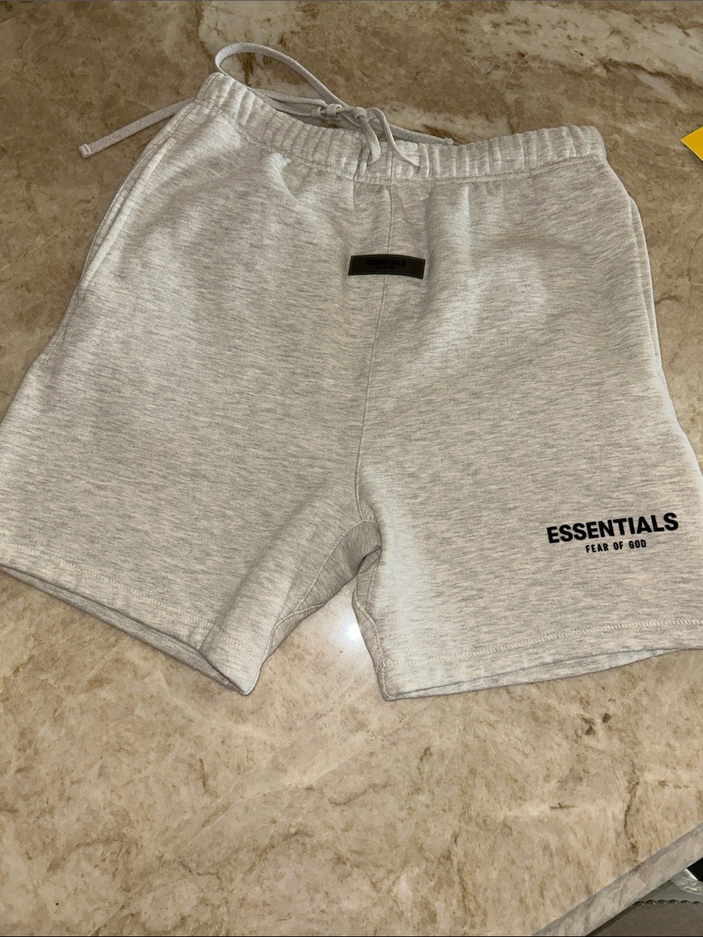 Fear of God Essentials Light Gray Men's Fleece Shorts